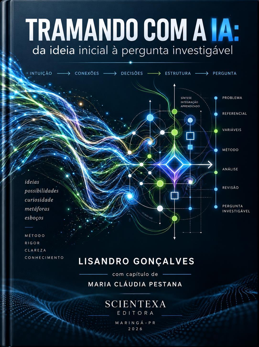 Capa de Tramando com a IA, de Lisandro Gonçalves e Maria Cláudia Pestana